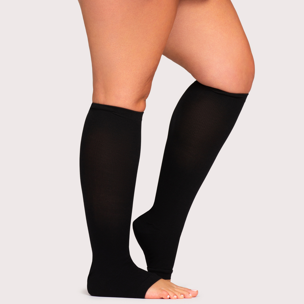 Calcetines de Compresión Mija™ Talla Ancha (Punta Abierta)